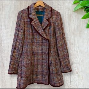 Yigal Azrouel Pea Coat Tweed Boucle Wool Blend Made in  USA  Size 6